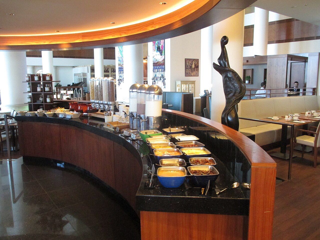 Frühstücksbuffet in einem Hotel