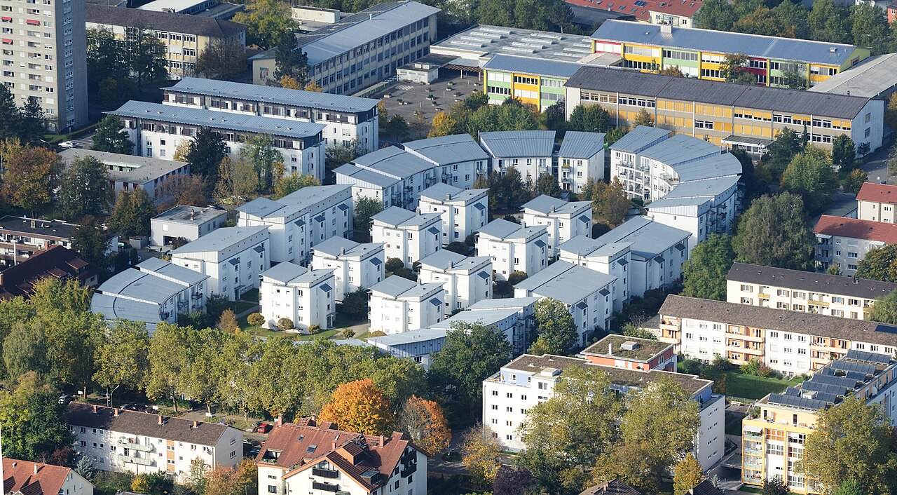 Wohnsiedlung aus der Vogelperspektive