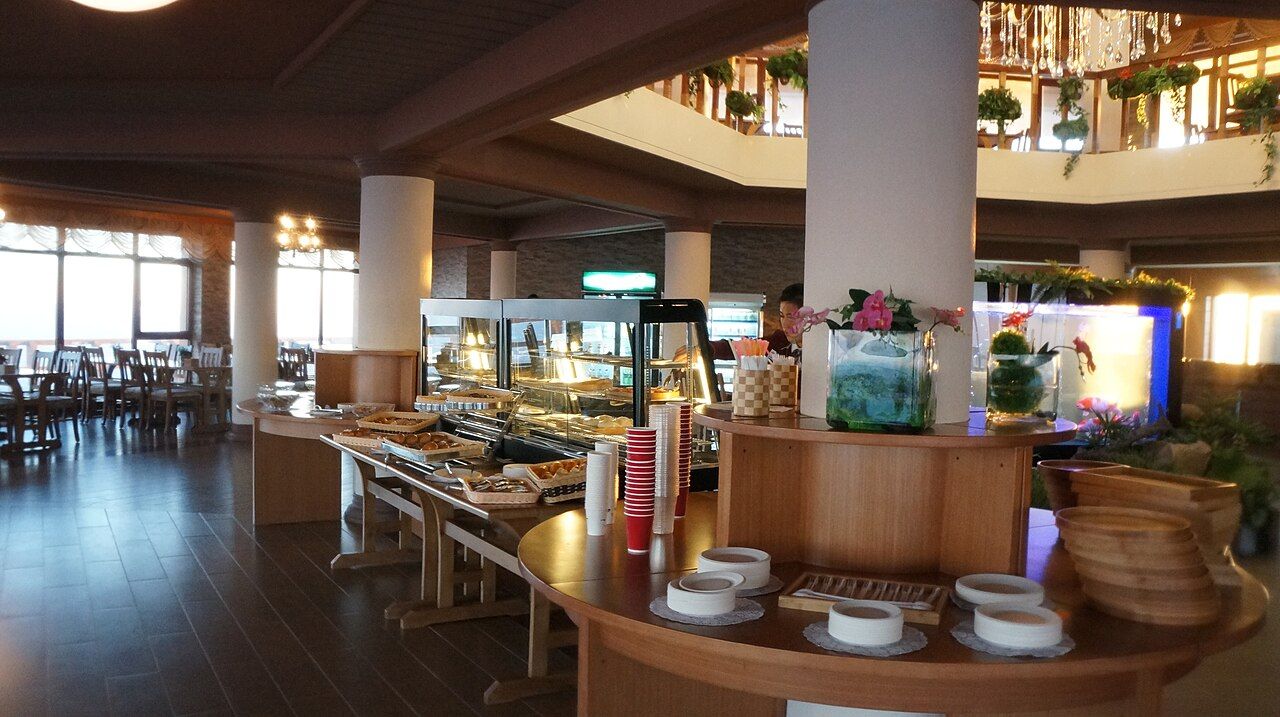 Buffetbereich in einem Restaurant