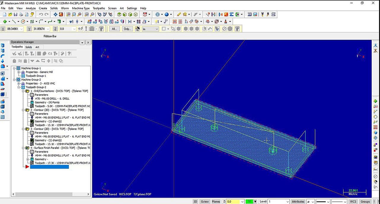 Fräsbahn-Programmierung in einer CAM-Software