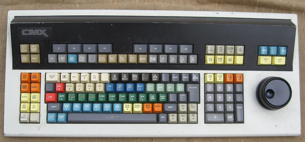 Tastatur einer Schnittsteuerung