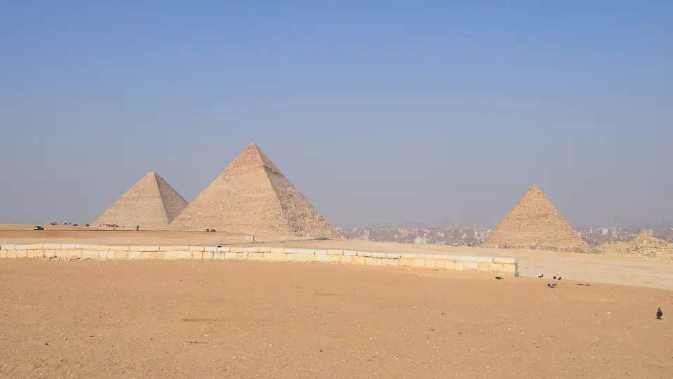 Die Pyramiden von Gizeh in Ägypten